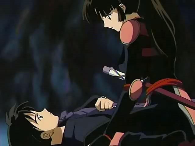 Sango a Miroku...